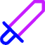 Sword Attack Icon from Core Neon Set