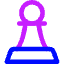 Chess Pawn Icon from Core Neon Set
