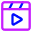 Play List 1 Icon from Core Neon Set
