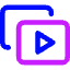 Play List 9 Icon from Core Neon Set