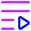 Playlist Icon from Core Neon Set