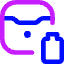 Earpods Case Battery Icon from Core Neon Set