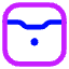 Earpods Case Icon from Core Neon Set