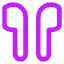 Earpods Icon from Core Neon Set