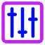 Equalizer Icon from Core Neon Set