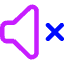 Volume Mute Icon from Core Neon Set