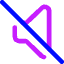 Volume Off Icon from Core Neon Set