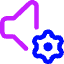 Volume Setting Gear Icon from Core Neon Set