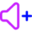 Volume Up Icon from Core Neon Set
