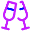 Champagne Party Alcohol Icon from Core Neon Set
