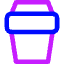 Coffee Takeaway Cup Icon from Core Neon Set