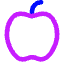 Apple Icon from Core Neon Set