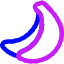 Banana Icon from Core Neon Set