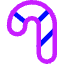Candy Cane Icon from Core Neon Set