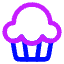 Cupcake Icon from Core Neon Set