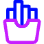 French Fries Icon from Core Neon Set