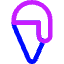 Ice Cream 3 Icon from Core Neon Set