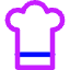 Chef Toque Hat Icon from Core Neon Set