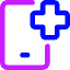 Online Medical App Checkup Service Icon from Core Neon Set