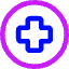 Sign Cross Circle Icon from Core Neon Set
