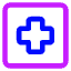 Sign Cross Square Icon from Core Neon Set