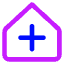 Medical House 1 Icon from Core Neon Set