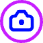 Camera Circle Icon from Core Neon Set