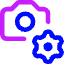 Camera Setting Gear Icon from Core Neon Set