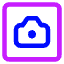 Camera Square Icon from Core Neon Set