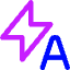 Auto Flash Icon from Core Neon Set