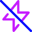 Flash Off Icon from Core Neon Set