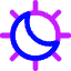 Light Dark Mode Icon from Core Neon Set