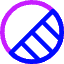 Bottom Right Half Shadow Circle Icon from Core Neon Set