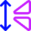 Mirror Vertically Icon from Core Neon Set