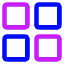 Photo Four Icon from Core Neon Set