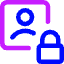 Portrait Lock Icon from Core Neon Set