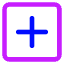 Add Square Icon from Core Neon Set