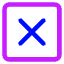 Delete Square Icon from Core Neon Set