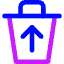 Recycle Bin Throw 2 Icon from Core Neon Set