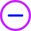 Subtract Circle Icon from Core Neon Set