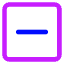 Subtract Square Icon from Core Neon Set