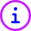 Information Circle Icon from Core Neon Set