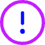 Warning Circle Icon from Core Neon Set