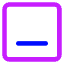 Align Bottom Square Icon from Core Neon Set