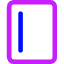 Align Left Vertical Icon from Core Neon Set