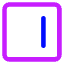 Align Right Square Icon from Core Neon Set