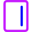 Align Right Vertical Icon from Core Neon Set