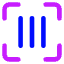 Align Three Vertical Frame Icon from Core Neon Set