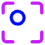 Align Top Left Frame Circle Icon from Core Neon Set