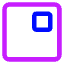Align Top Right Square Icon from Core Neon Set